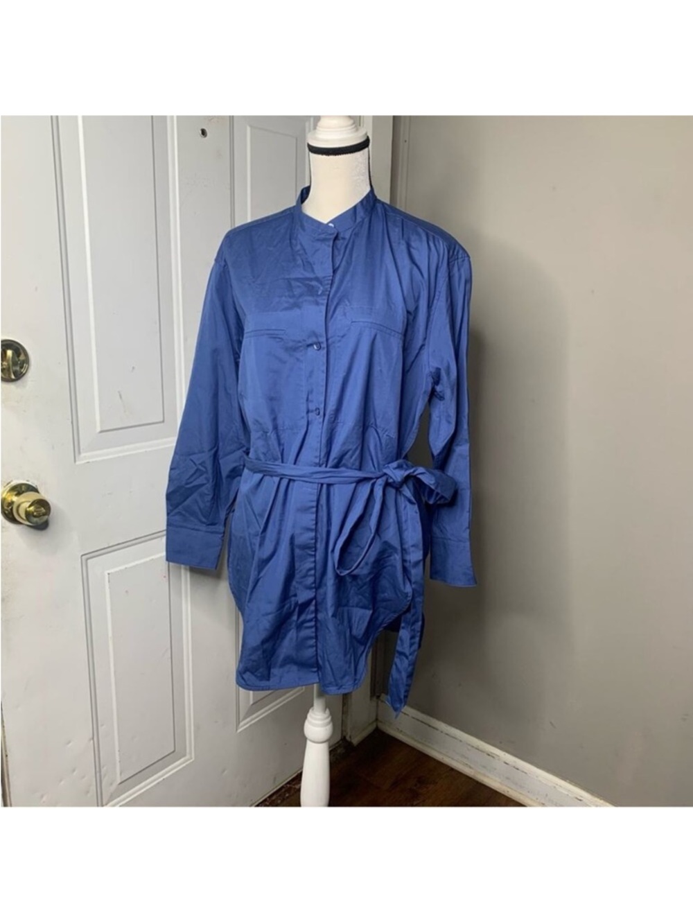 NWT Vince oversized belted shirt‎ tunic size small - Picture 3 of 14